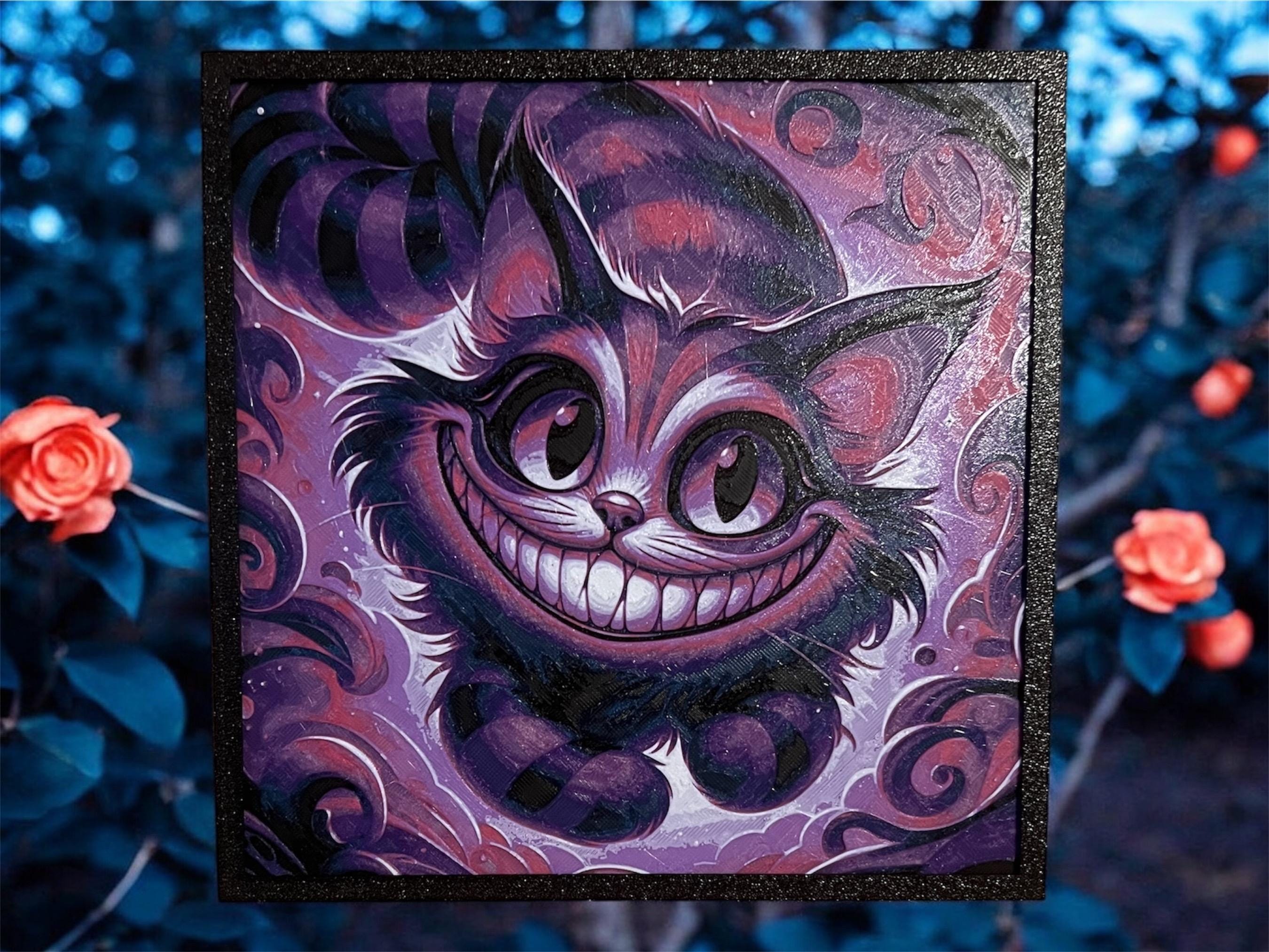 【超激レア】ハミルトンコレクション　Alice Cat Tim Burton's Cheshire Cat Kit-cat Klock© Custom Clock - Original