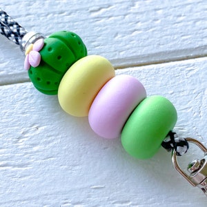 READY TO SHIP Succulent Cactus Lanyard | Teacher Lanyard | Keychain | Classroom Gift | Teacher Beaded Lanyard