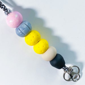READY TO SHIP Pencil Beaded Lanyard | Teacher Lanyard | Keychain | Classroom Gift | Teacher Beaded Lanyard