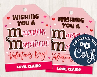 Printable/editable You Are Marvelous and Magnificent Chocolate | Etsy
