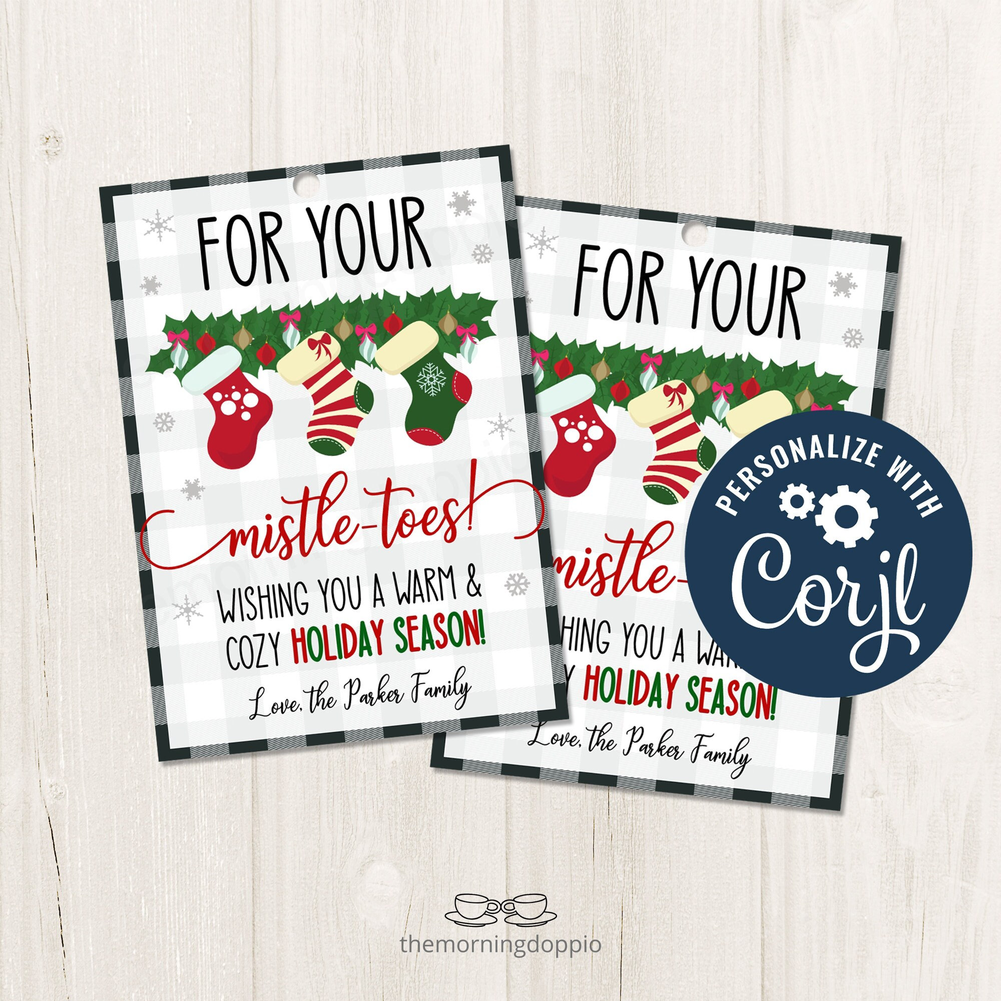 Printable/editable for Your Mistletoes Christmas Holiday Gift - Etsy