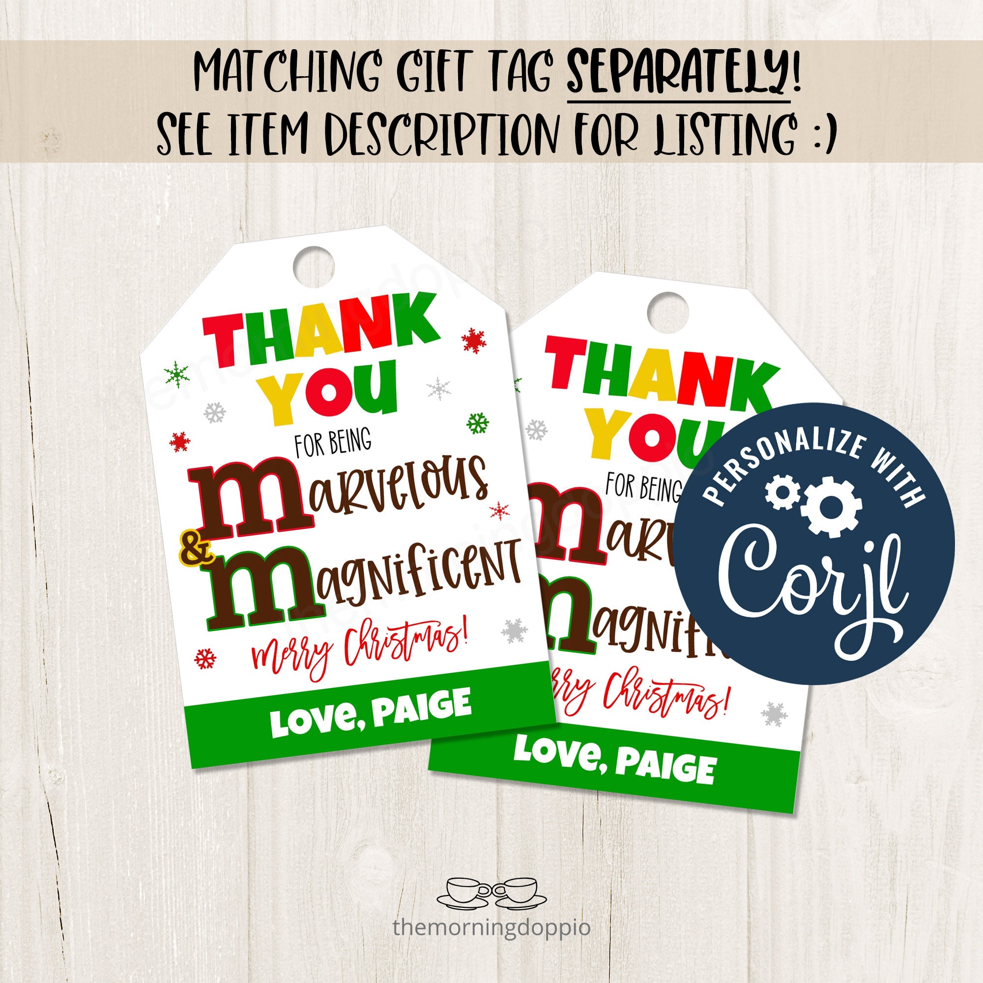 Marvelous Sign Printable You Are Marvelous and Magnificent M&M Christmas Holiday Sign ...