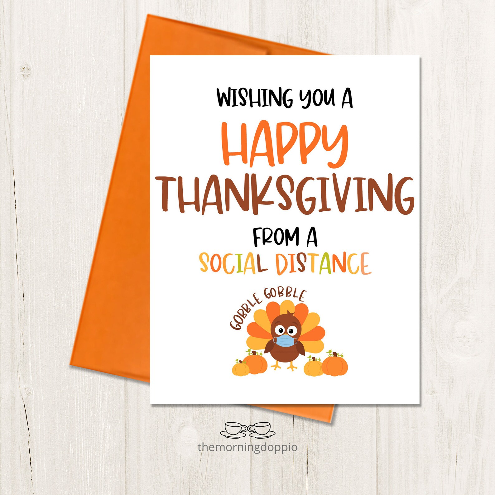 Happy thanksgiving card quarantine thanksgiving card covid ...