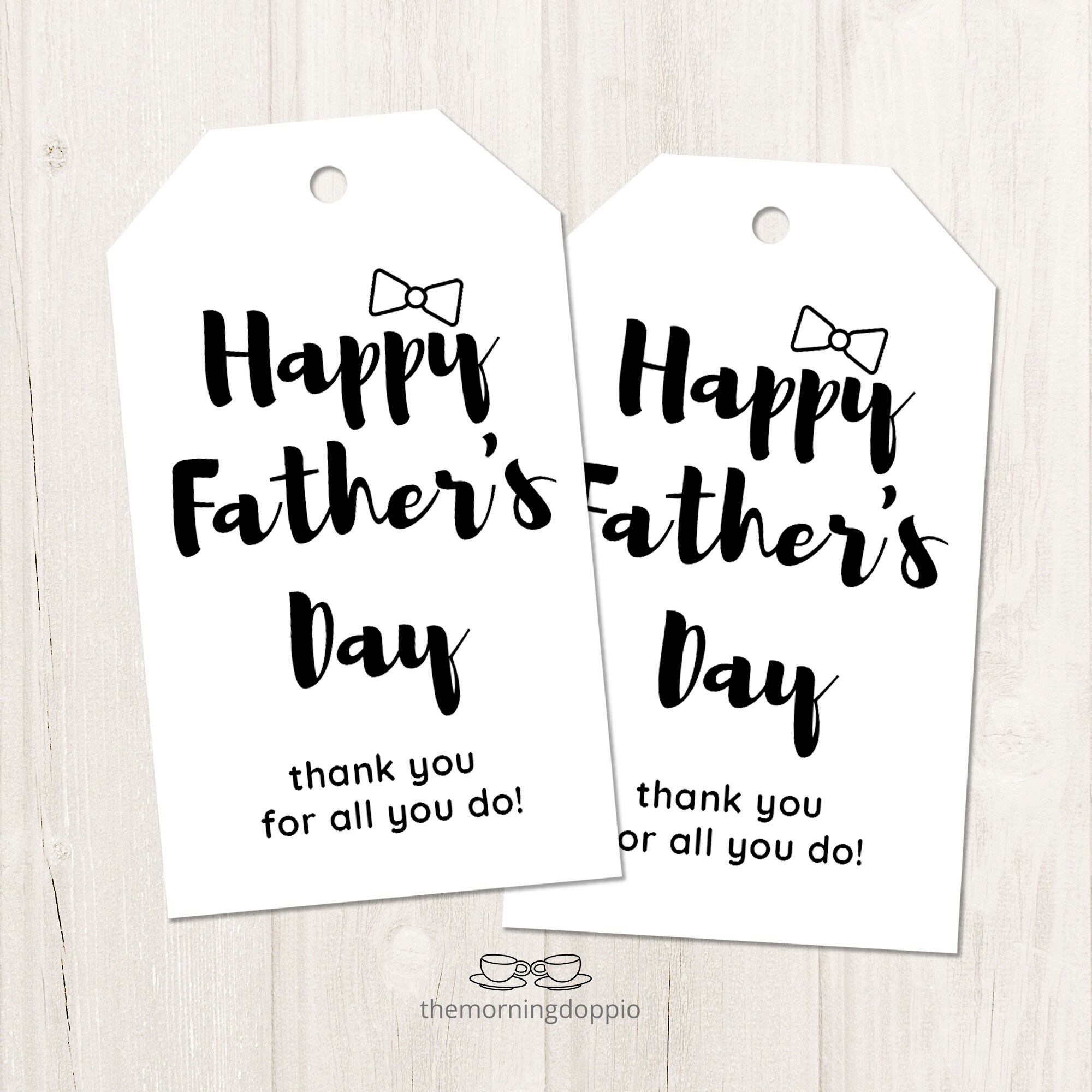 Printable Happy Father's Day Father's Day Tag Gift | Etsy