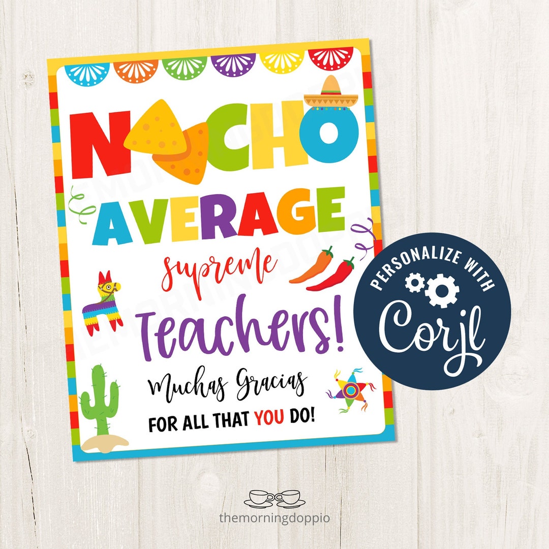 Nacho Average Appreciation Flyer/invitation, Fiesta Themed Flyer for ...
