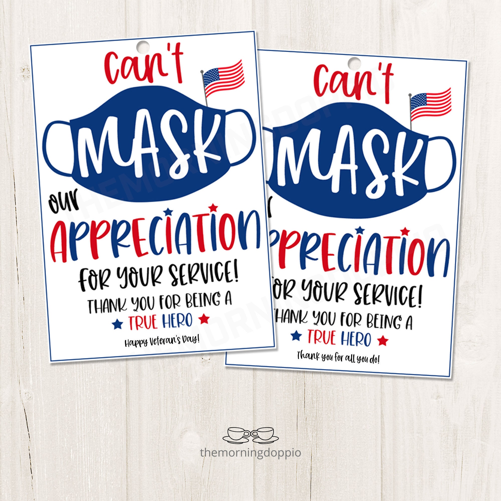 Printable Editable Can T Mask Appreciation For Your Etsy