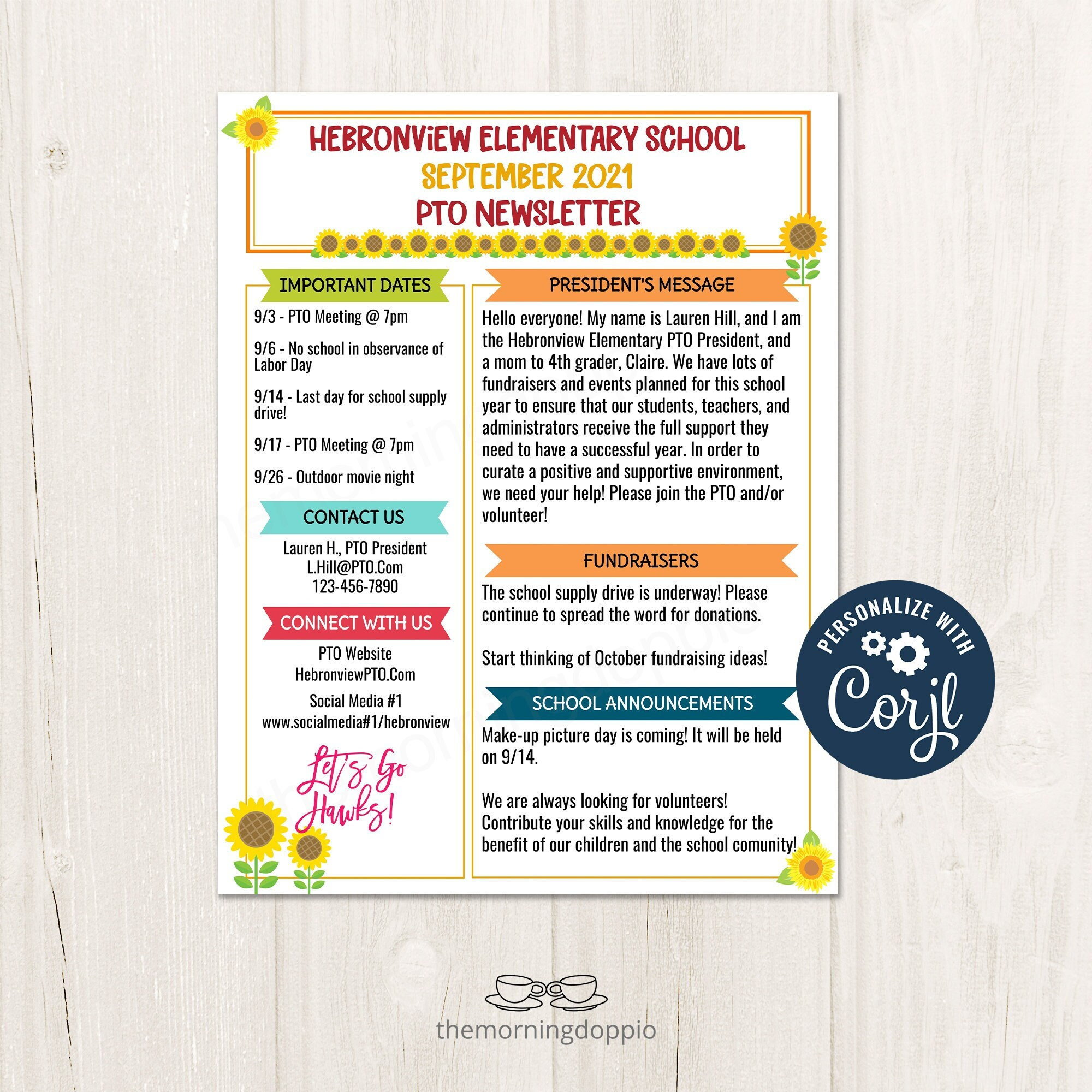 Editable September PTO PTA Newsletter Flyer Printable, School Year Parent  Calendar Meeting Agenda Template, Fall PTO Flyer Printable PT1 - Etsy  Finland