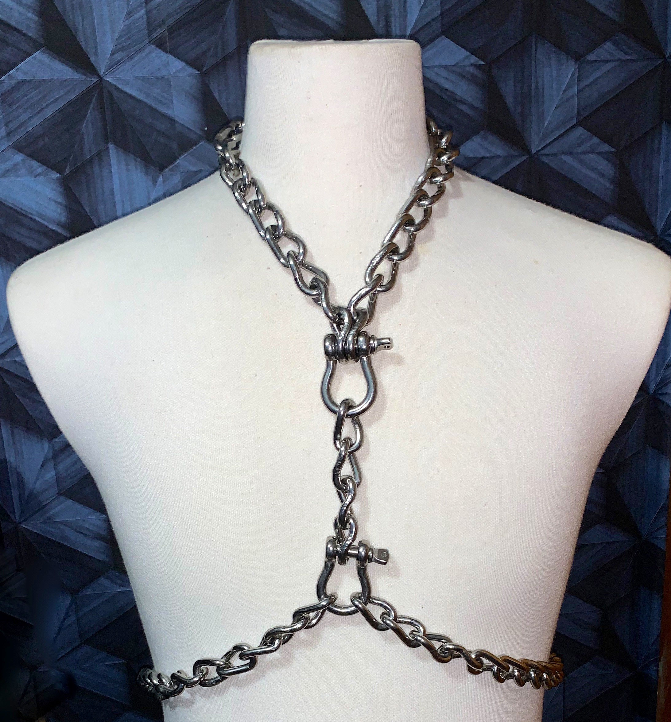 Custom Fit Unisex Chain Harness Etsy