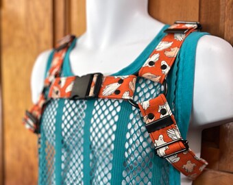 Glow In the Dark Front Buckle Harness Orange