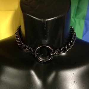 Gunmetal Chain Collar