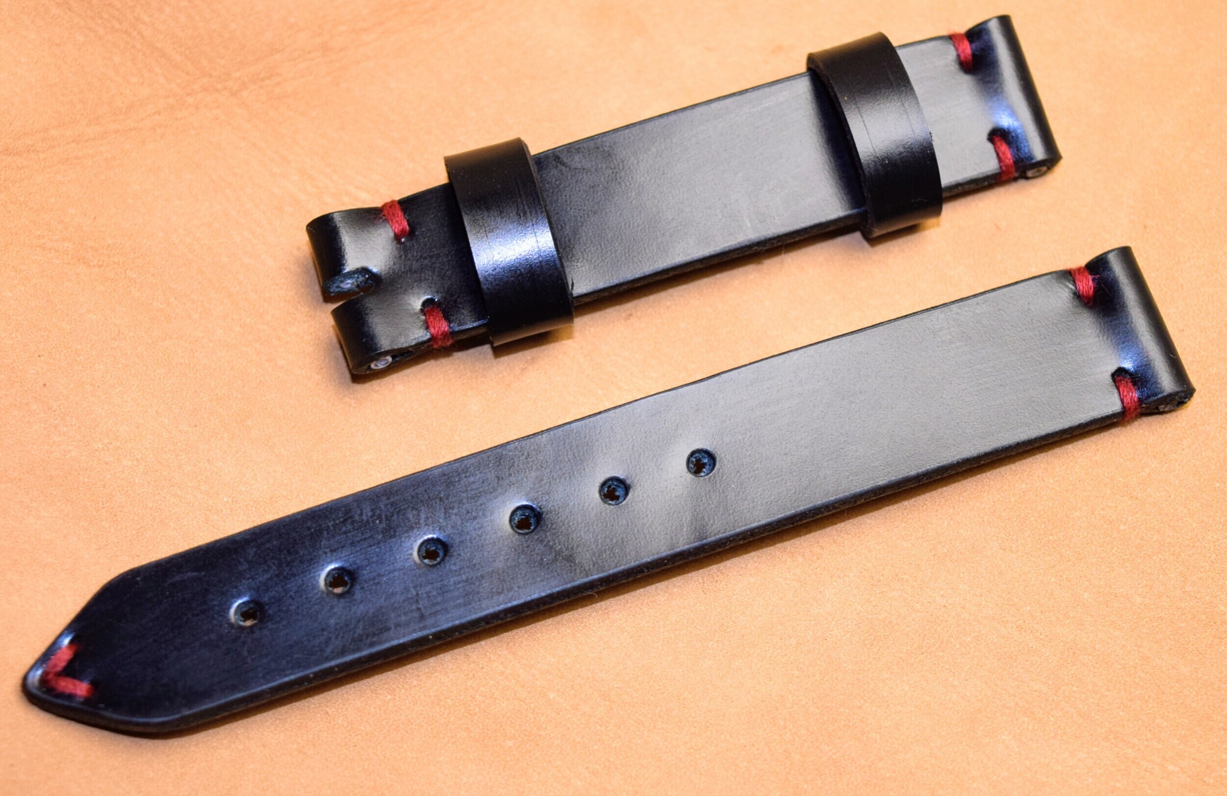むだづかい ビンテージ　Vintage 20mm革 Watch Strap Band Vintage Unique Genuine Leather 20mm,22mm