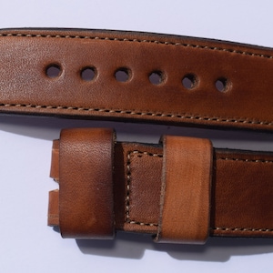 Handmade vintage Genuine leather watch strap for Panerai GPF BG ,26, 24,22, 20mm