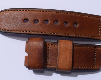 Handmade vintage Genuine leather watch strap for Panerai GPF BG ,26, 24,22, 20mm