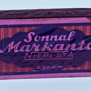 Vintage Safety Razor Blades Sonnal Markanto UNOPENED 10