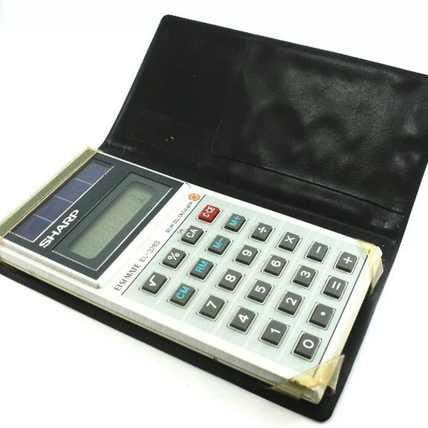 SHARP EL-326S Electronic Calculator Solar Batteries