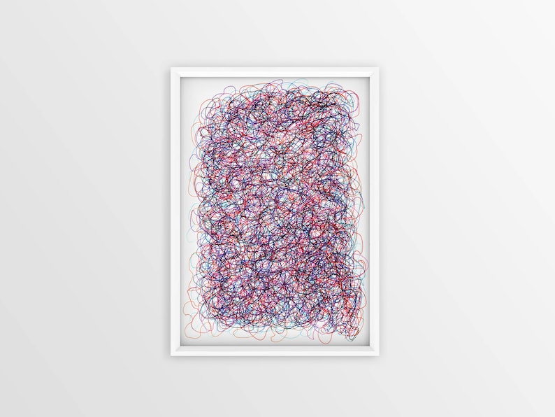 Abstract Art Print , Autism Awareness, Wall Art, Colour Print ...