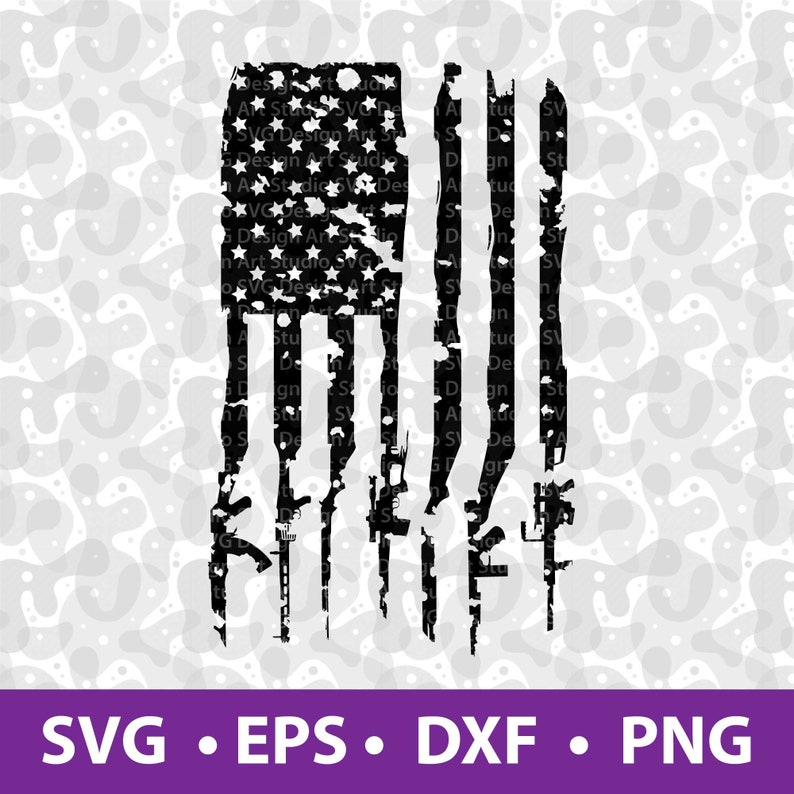 Download Distressed American Flag made from Guns SVG gun flag svg ...