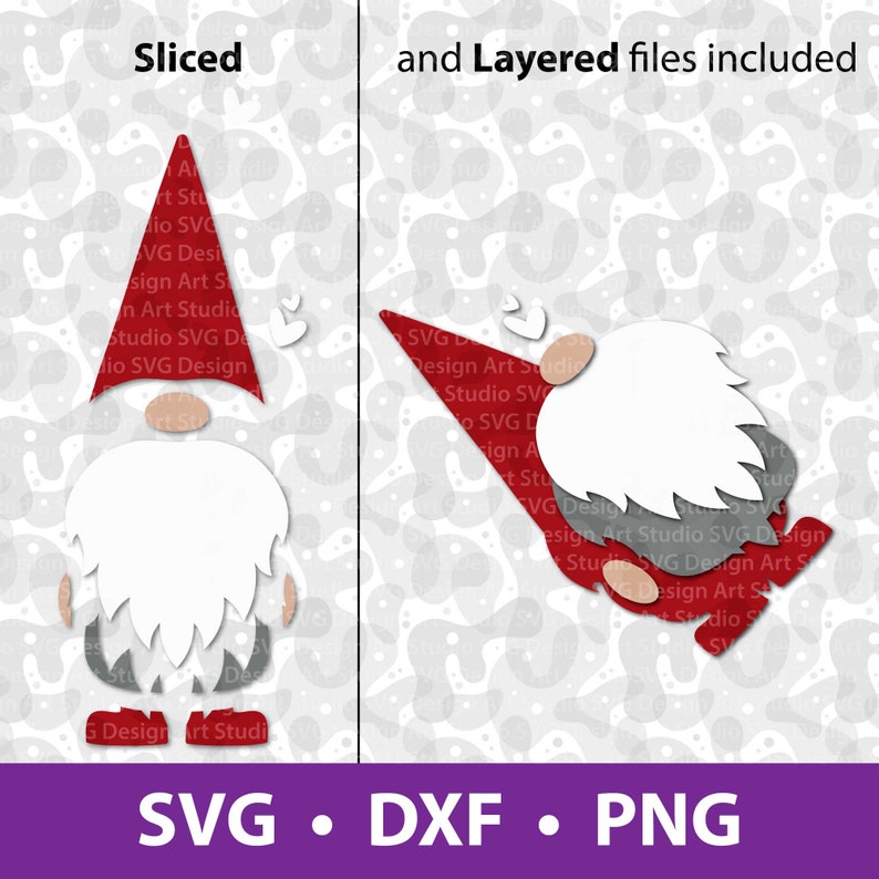 Download Gnome SVG Valentines Gnome SVG File for Cricut Layered and ...