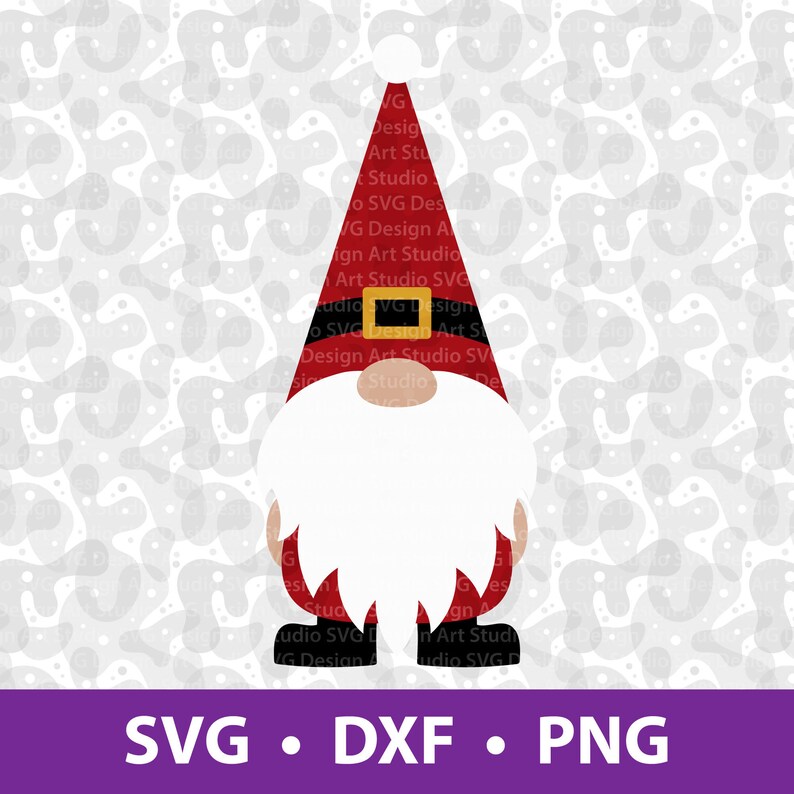 Gnome SVG, Santa Christmas Holiday Gnome SVG, File for Cricut, Layered ...