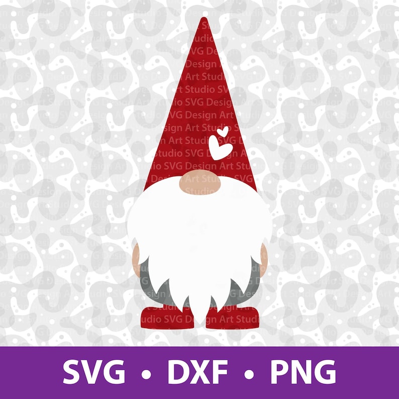 Download Gnome SVG Valentines Gnome SVG File for Cricut Layered and | Etsy