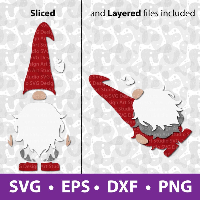 Download Gnome SVG Valentines Gnome SVG File for Cricut Layered and ...