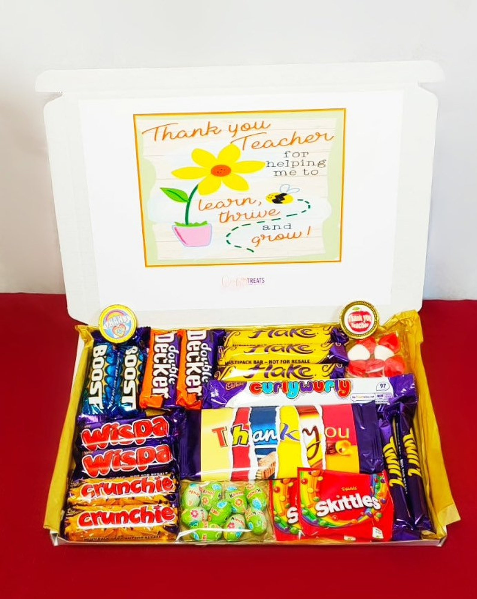 Thank you Teacher Assorted Selection Hamper Box hampers Etsy