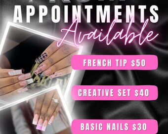 Nail Tech Flyer, Business invitation, Business Flyer, Hair Salon Flyer, Cosmetologist flyer, Esthetician Flyer