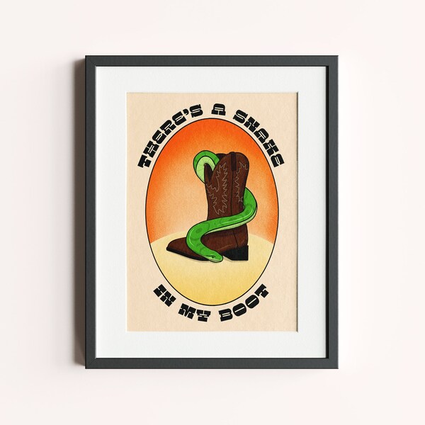 Snake in My Boot Etsy