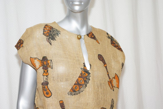 burlap muumuu