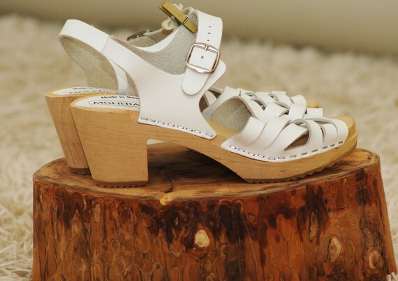 Vintage 1980s Swedish Sandals 38 size Moheda Clog