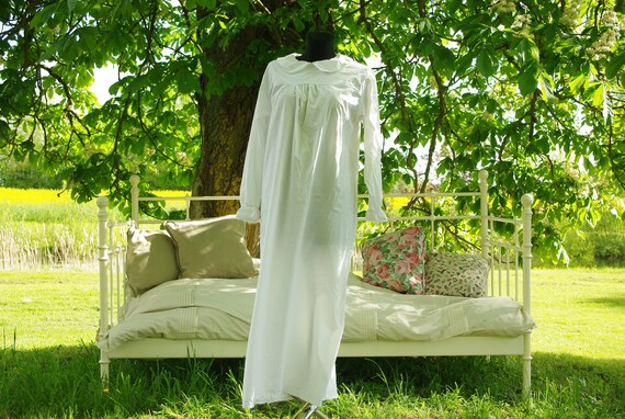 Victorian style white cotton nightdresses sale