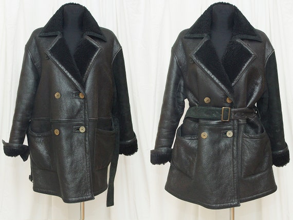 Black lammy coat discount