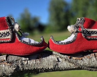 Vintage Laplander Saami Boots Reindeer Fur Boots Real Fur 