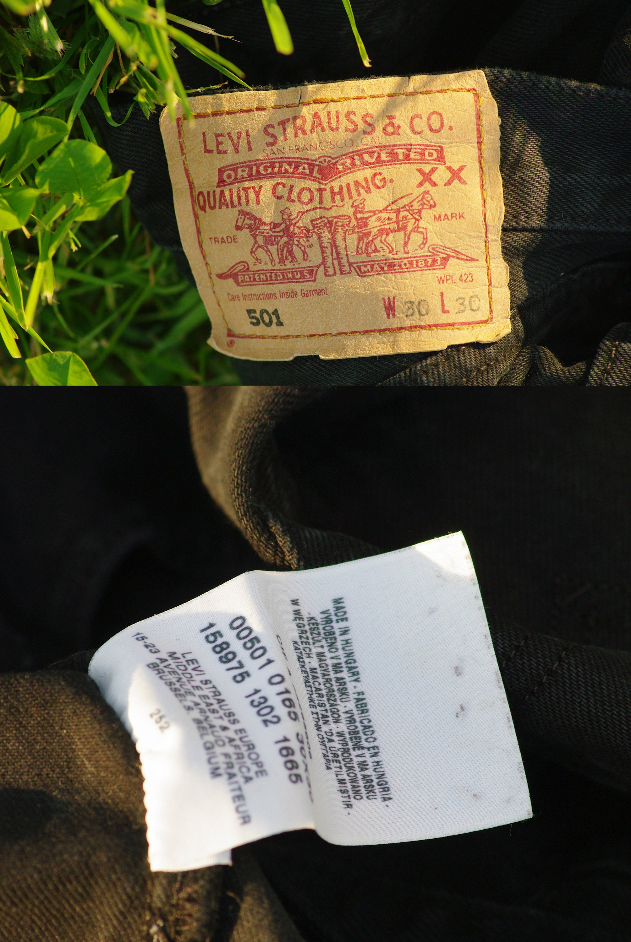 Black Levi's 501 W30 L30/black Jeans/levi Strauss Jeans Black Levi's 501 W30 L30/black Jeans/levi Strauss Jeans