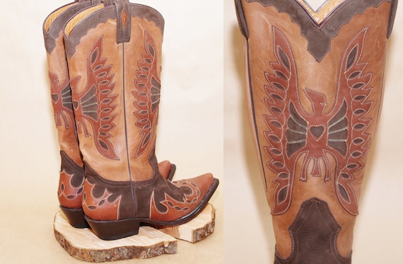 Vintage Buffalo cowboy boots size 40,Vintage BUFFA