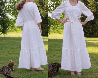 XS-S taille robe de mariée d'été robe de mariée Vintage robe crème blanche Vintage robe de soirée thé longueur robe de mariée robe de mariée xs robe