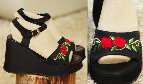 Vintage 90s Buffalo London Platforms sandals/BUFFA