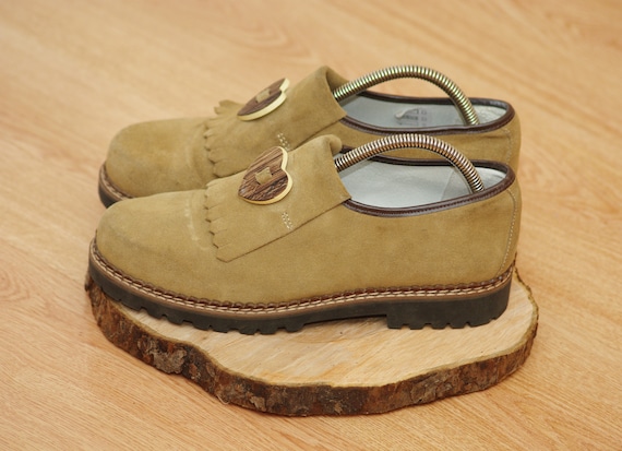 Vintage Landrover shoes size 39,Leather Bavarian T