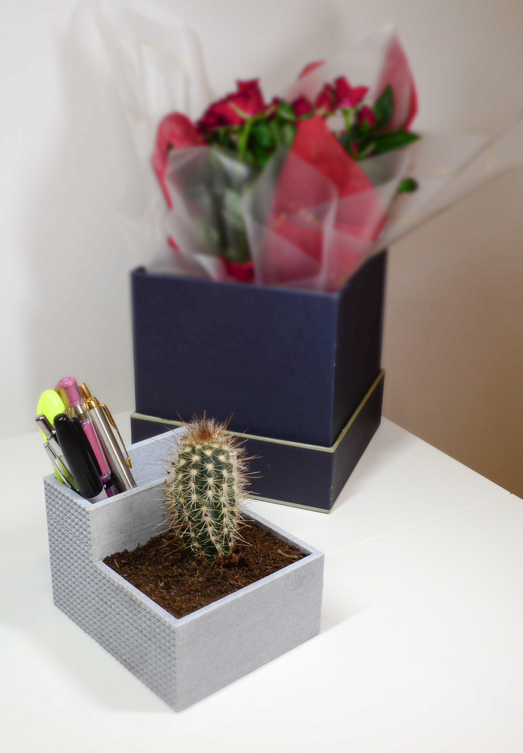 Desk Planter Pen Pot Planter Office Planter Indoor Etsy
