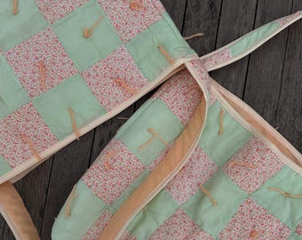 Upcycled Patchwork Tote Bag | Heavy Duty Book, Beach, Grocery Bag