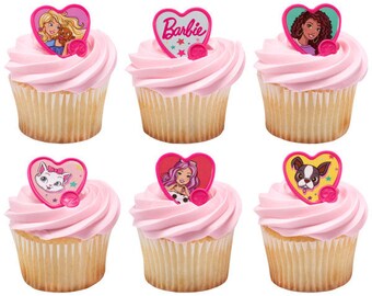 barbie cupcake rings