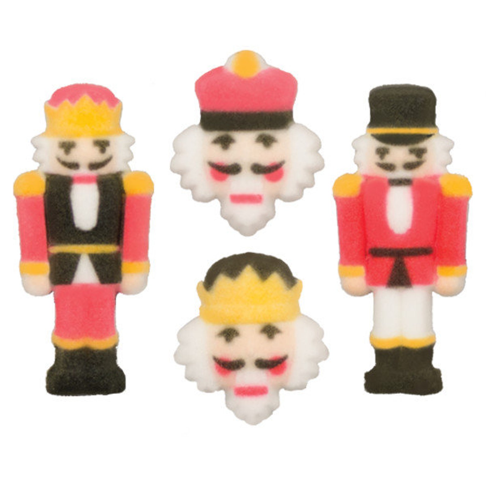 Edible Nutcracker Assortment Sugar Pieces Decorations Layons Etsy