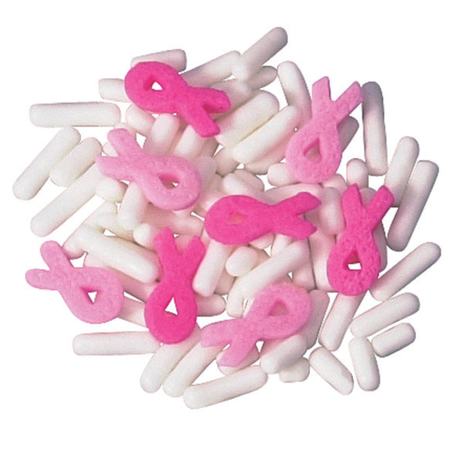 Pink Ribbon Cancer Edible Confetti Sprinkles U Select Amount Etsy