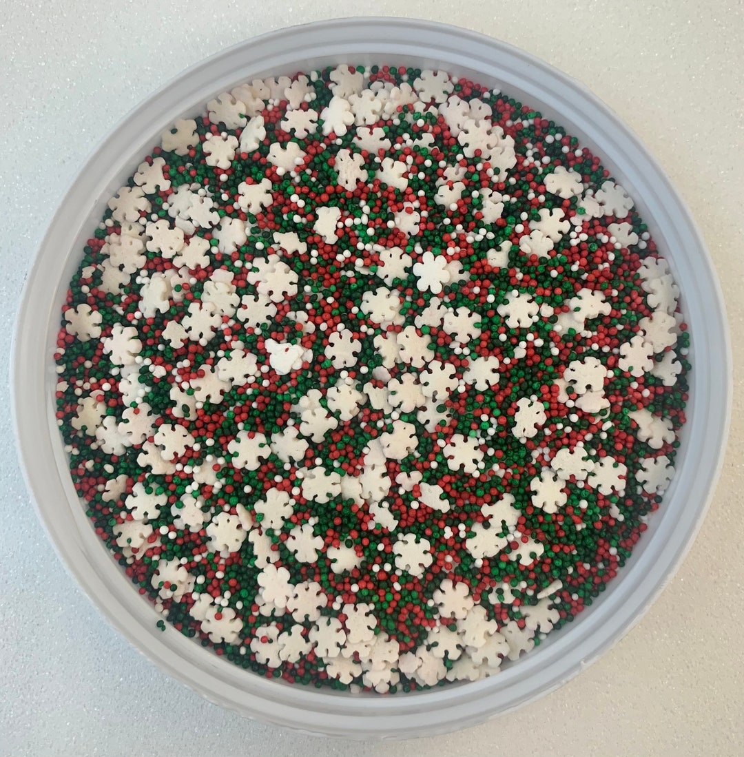 Christmas Holiday Magic Nonpareil Mix Edible Confetti Sprinkles You ...