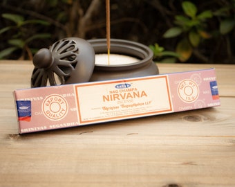 Satya Nirvana Nag Champa Incense Stick - Authentic Indian Incense For Relaxation, Meditation, Cleansing, Self Care