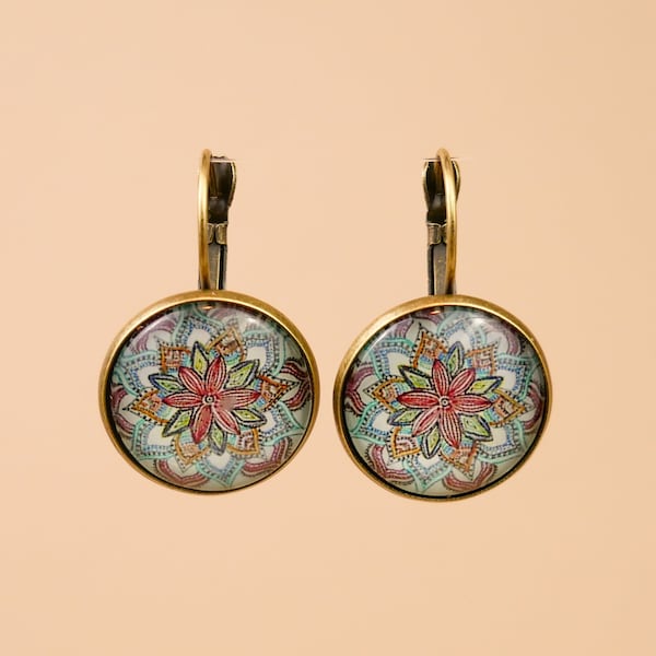 Gemma Round Geometric Earrings - Hippie Earrings - Hippie Jewelry - Supernatural Jewelry