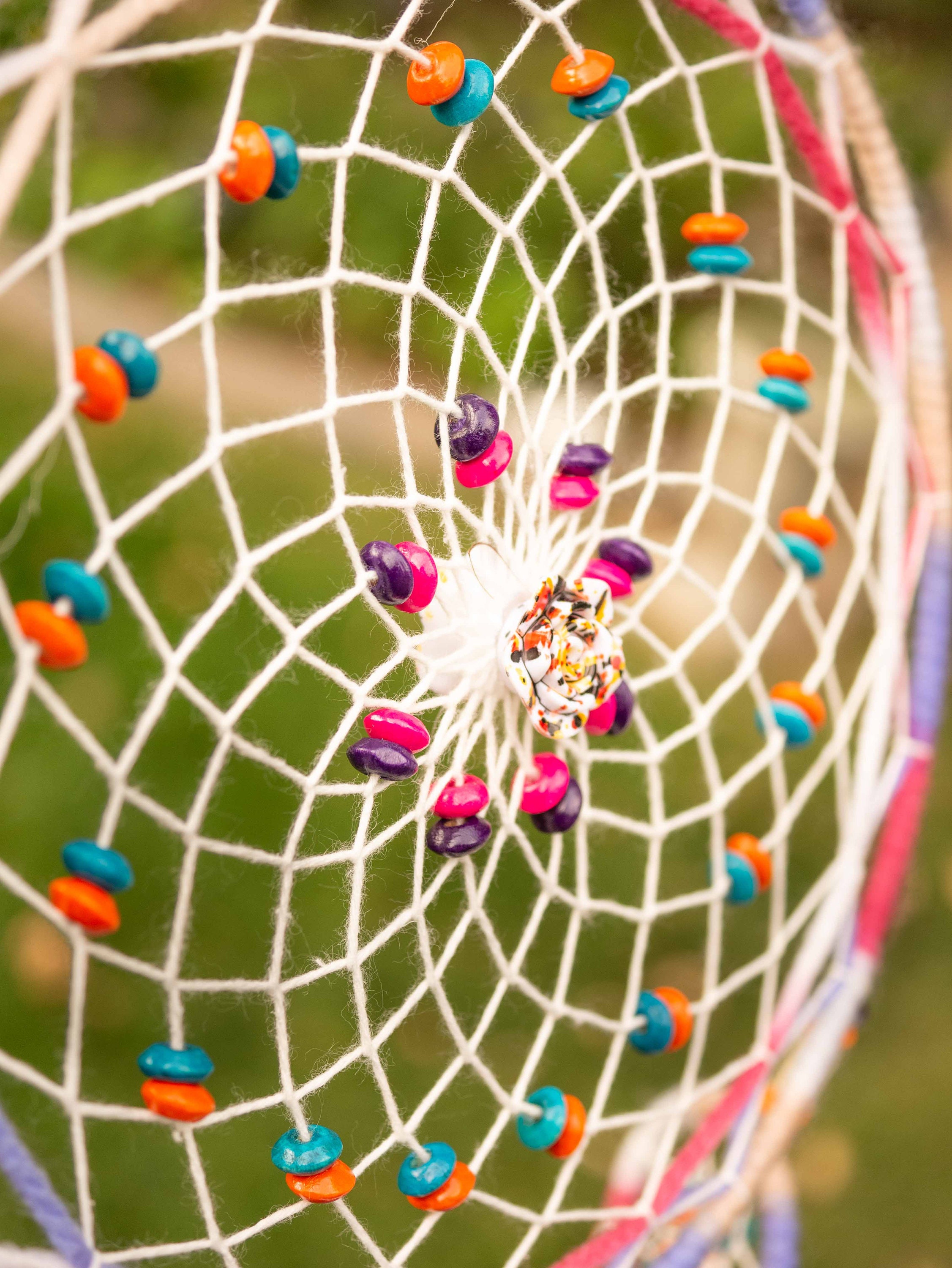 Acchiappasogni Con Luci LED Nice Dream - Decorazione Parete Con Piume, Rosa - Foto 11