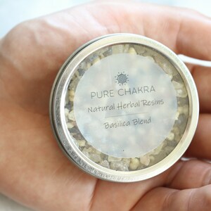 Pure Chakra Basilica Blend Herbal Resin Incense - Natural Resin Incense For Meditation, Witchcraft, Healing