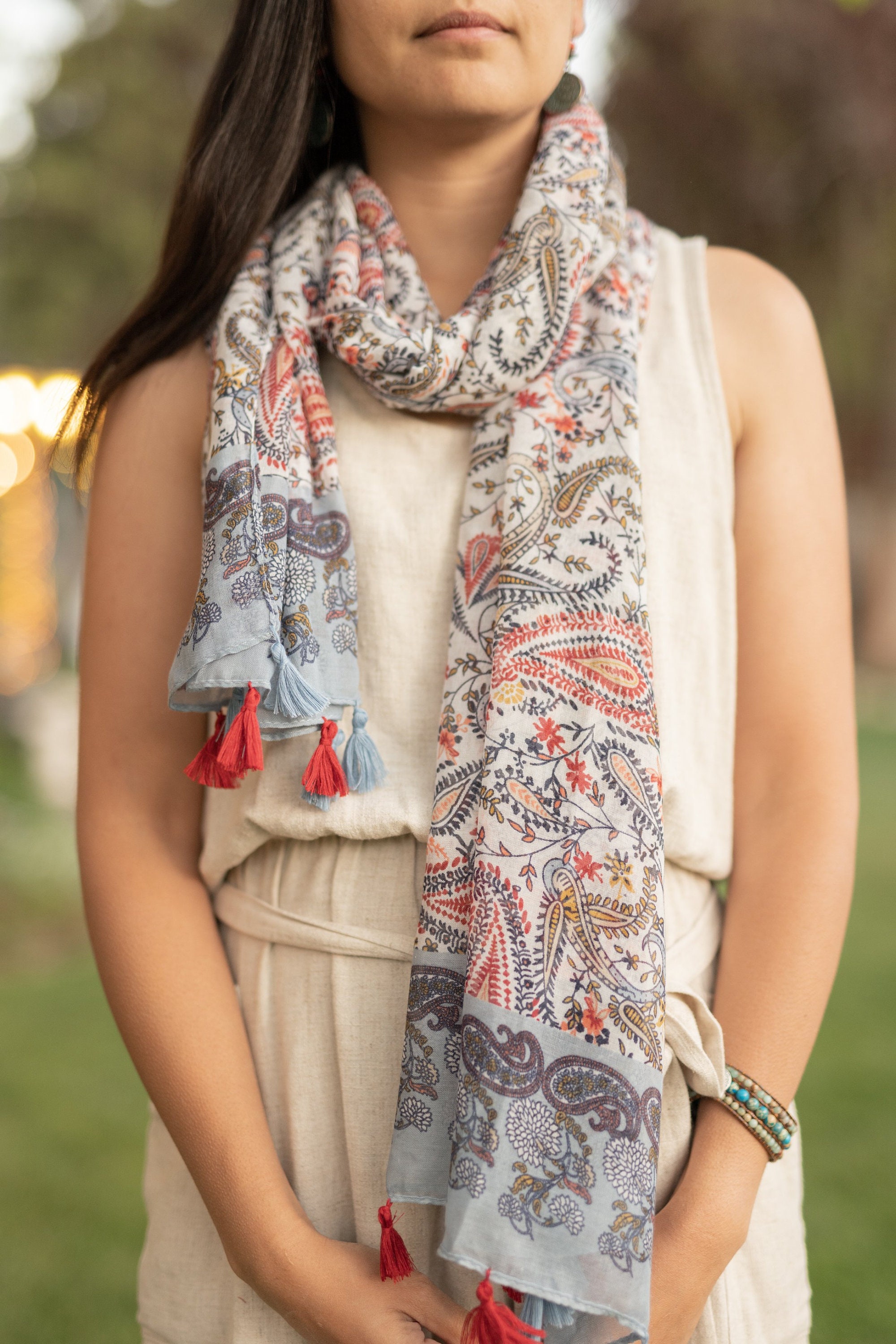 long lightweight scarves