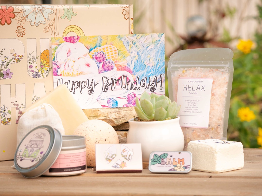 Happy Birthday Gift Box for Best Friend. Succulent Gift Box ...